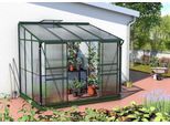 Anlehngewächshaus VITAVIA "Osiris 5200", grün (smaragdgrün), B:262cm T:201cm, Gewächshäuser, Anlehngewächshaus