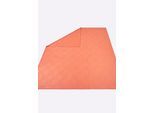 Betthusse HEINE "Tagesdecke Tagesdecke", orange (papaya), B:140cm, Tagesdecken, Betthusse