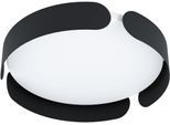EGLO Deckenleuchte "VALCASOTTO", schwarz, Ø 37 H: 7,5cm, 1 Stk., Leuchten, Deckenlampe, Wohnzimmerlampe, LED Schlafzimmerlampe, Lampe Decke, Deckenleuchte