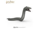 Spielfigur SCHLEICH "HARRY POTTER™, Basilisk (14995)", grau (bunt), Spielfiguren, KinderB:7,8cm H:13,5cm T:28cm, Kunststoff, Spielfigur, B:7,8cm H:13,5cm T:28cm