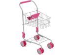 Spiel-Einkaufswagen CHIC2000 "Pink", pink, Kinder-Einkaufswagen, KinderB:41cm H:58cm T:41cm, Spiel-Einkaufswagen, mit Puppensitz, B:41cm H:58cm T:41cm