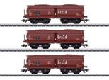 Güterwagen MÄRKLIN "Wagen-Set Erz Id DB - 46221", braun, Modelleisenbahn-Fahrzeuge, Kinder, Kunststoff, Metall, Güterwagen