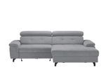 Ecksofa mit Schlaffunktion Frieda ¦ grau ¦ Maße (cm): B: 265 H: 87 T: 180.0