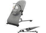 Babywippe KINDERKRAFT "MIMI", Baby, grau (dunkelgrau), Aluminium, Polyester, Babywippen Babywippe