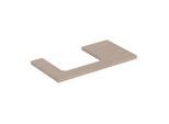 Geberit One Waschtisch-Platte 505303005 90 x 3 x 47 cm, Eiche/Melamin Holzstruktur, Ausschnitt links
