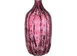 Tischvase OTTO HOME "Vase", rosa (lila), H:26cm Ø:13cm, Glas, Vasen, Tischvase, mit schimernder Oberfläche