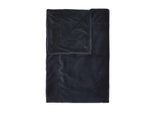Überwurf ESSENZA "Plaid Furry", schwarz (nightblau), B:150cm L:200cm, Obermaterial: 100% Polyester PES., Wohndecken, Überwurf