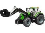 Spielzeug-Traktor BRUDER "Deutz 8280 TTV mit Frontlader (03161)", grün, Spielzeugfahrzeuge, KinderB:17,8cm H:20,8cm T:46,2cm, Kunststoff, Spielzeug-Traktor, Made in Europe, B:17,8cm H:20,8cm T:46,2cm