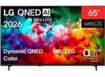 LG QNED-Fernseher "65QNED71B6B", Energieeffizienz: E, schwarz, 65 ″, Fernseher, QNED-Fernseher