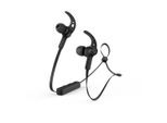 HAMA Bluetooth-Kopfhörer "Bluetooth Kopfhörer (In-Ear, Mikrofon, Ear-Hook, Sprachsteuerung)", schwarz, Kopfhörer, Bluetooth-Kopfhörer