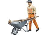 Spielfigur BRUDER "bworld Kommunalarbeiter (62130)", orange (bunt), Spielfiguren, Kinder, ABS-Kunststoff, Spielfigur, Made in Europe
