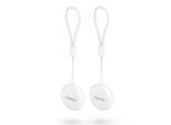 HAMA GPS-Tracker "Schlüsselfinder (Android „Mein Gerät finden“, Bluetooth, Alarm, 2 St.)", weiß, B:3,3cm H:3,3cm T:0,9cm, GPS-Geräte, AirTag Alternative, Tracker, GPS-Tracker