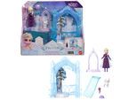 Spielwelt MATTEL "Disney Die Eiskönigin Kleine Puppen Elsa's Icy Hideaway Spielset", blau (bunt), Spielfigurenwelten, KinderB:12,6cm H:16cm T:6,27cm, Kunststoff, Spielwelt, B:12,6cm H:16cm T:6,27cm