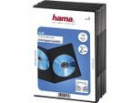 HAMA DVD-Hülle "DVD-Doppel-Leerhülle Slim, 10er-Pack, Schwarz, Schutzhülle, Cover", schwarz, CD, Hüllen, DVD-Hülle