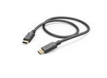 HAMA USB-Kabel "Schnellladekabel mit 2x USB-C Anschluss schwarz, 1 m, USB Standard 2.0", schwarz, 100cmcm, Kabel, USB-Kabel