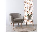 3D-Tapete QUEENCE "Ahornblätter im Wind, selbstklebendes Wandpaneel", braun (weiß,braun,orange), B:60m H:250m, Vinyl, Tapeten, 3D-Tapete, 60 x 250 cm Fototapete, Mustertapete, Anbringung ohne Kleister