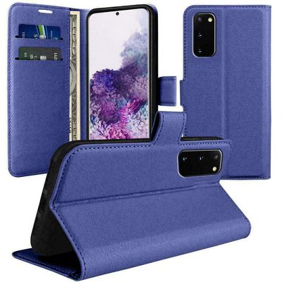 Flip Leather Phone Case Magnetic Wallet Cover Samsung Galaxy S23+ Blue