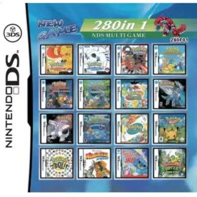 280 in 1 Nintendo DS, 3DS, DS Lite Compilation Game Cartridge Video Games
