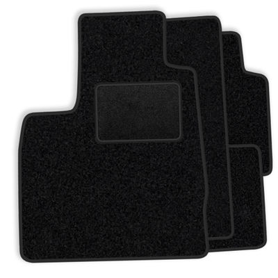 Set med golvmattor i velour lämpliga för BMW 5-serie E28 1981-1991 - svarta detaljer
