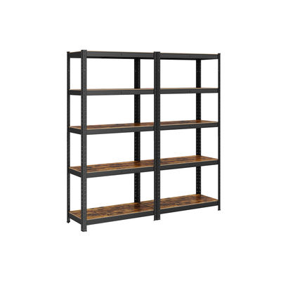 Set med 2 stående hyllor 150 cm höga