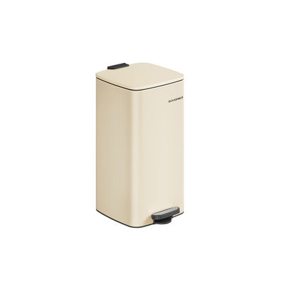30 liters papperskorg i stål sandbeige