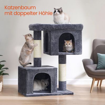 Feandrea 101 cm hög klösstång, kattklösstång, stor plattform