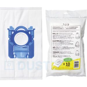 Philips S-Bag Classic Long Performance Staubsaugerbeutel Mikrofaser (10 Beutel, 1 Filter)