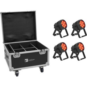 EuroLite Akku IP PAR 7 QCL CRMX MK2 Outdoor 4er Set
