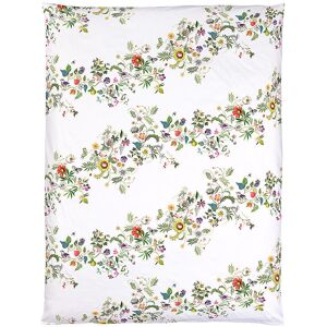 CHRISTIAN FISCHBACHER Satin Kissenbezug GARLAND 70x90cm Weiss/Blumen CHRISTIAN FISCHBACHER Unisex weiss EG