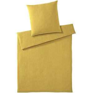 ELEGANTE Musselin Bettwäsche Smooth 70x90cm / 140x200cm Sonne ELEGANTE Unisex gelb EG