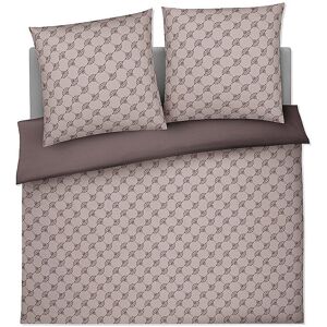 JOOP Satin Bettwäsche 2x 70x90cm/200x200cm CORNFLOWER DOUBLE Grau JOOP Unisex grau EG