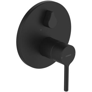 HANSAVANTIS Fertigmontageset für Wannenfüll- und Brausebatterie Einhebelmischer, Badarmaturen, matt schwarz - matt schwarz