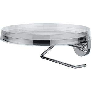 LAUFEN Kartell Toilettenpapierhalter mit Deko-Disc H3843320040001, Accessoires, chrom - B: 18,5 H: 18,5 cm - chrom