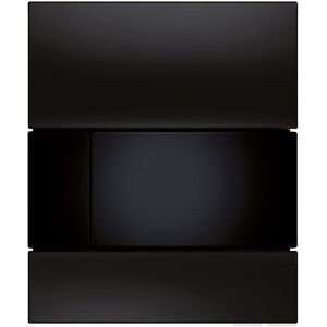 TECE TECEsquare Urinal Betätigungsplatte inkl. Kartusche 9.242.800, Montagezubehör, schwarz - B: 10,4 T: 1,1 H: 12,4 cm - schwarz