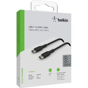 Belkin USB-Kabel »USB-C/USB-C Kabel PVC, 2m«, USB-C, USB-C, 200 cm schwarz Länge: 200 cm unisex