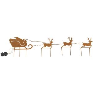 HollyBell Solar-LED-Gartenstecker "Rentiere"