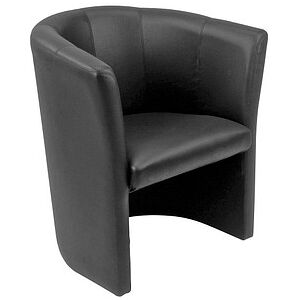 Nowy Styl Besuchersessel Club schwarz beige Leder