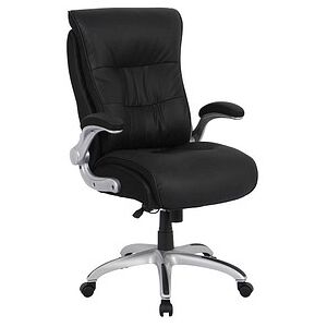 Neutral XXL Chefsessel, 10004 Kunstleder schwarz, Gestell silber schwarz