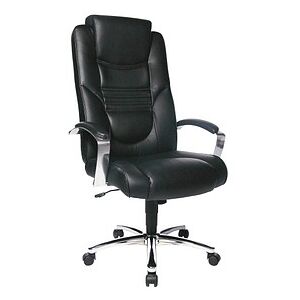 Topstar Chefsessel Soft Lux, 8329D60 Kunstleder schwarz, Gestell chrom schwarz