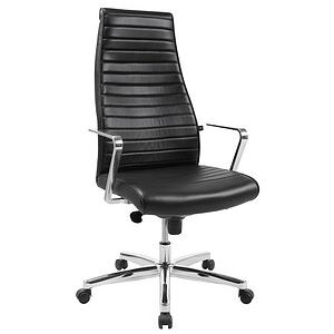 Topstar Chefsessel Chairman X, 9089R A80 Leder schwarz, Gestell chrom schwarz