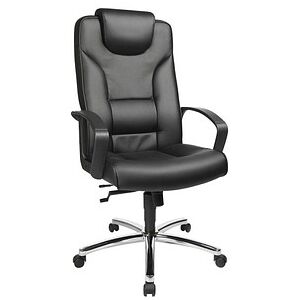 Topstar Chefsessel Comfort Point 50, 7819 D60 Kunstleder schwarz, Gestell chrom schwarz