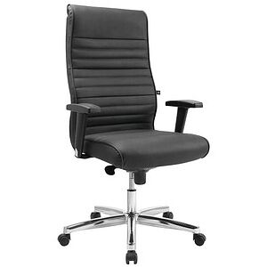 Topstar Chefsessel PRIME TIME 100, PT19TA80 Leder schwarz, Gestell chrom schwarz