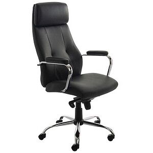 rocada Chefsessel, 986V22 Kunstleder schwarz, Gestell chrom schwarz