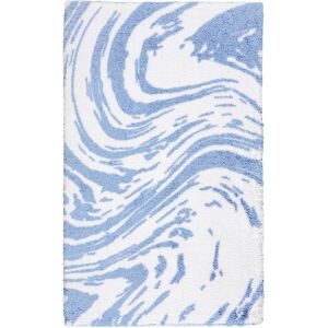 Egeria Badematte »Marble«, Höhe 10 mm, rutschhemmend beschichtet, fußbodenheizungsgeeignet blau 1 St. blau