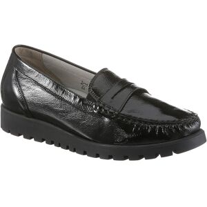 Waldläufer Mokassin »HEGLI«, Slipper, Bequemschuh aus Lackleder, in komfortabler Schuhweite H schwarz schwarz