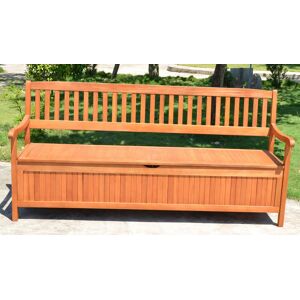 Garden Pleasure Gartenbank »HOUSTON« braun / holzoptik B/H/T: 187 cm x 90 cm x 59 cm braun / holzoptik