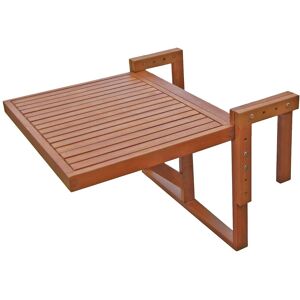 Garden Pleasure Balkonhängetisch »Manila, TOPSELLER!«, (Balkonhängetisch, Balkontisch), Eukalyptusholz, klappbar, 65x60 cm braun B/H/T: 60 cm x... braun