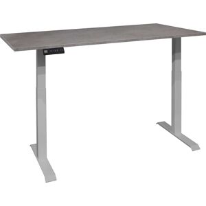 Mäusbacher Schreibtisch »Big System Office«, Breite 140 cm, elektrisch höhenverstellbar silber / graphit + silber + graphit B: 140 cm silber / graphit + silber + graphit