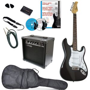 Clifton E-Gitarre »Clifton E-Gitarren«, Komplettset schwarz Rechtshänder schwarz