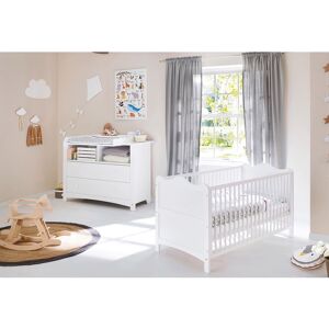 Pinolino 2-tlg. Babyzimmer Florentina extrabreit - weiss - Unisex